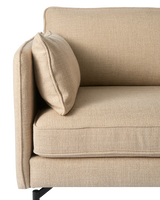 Sofa PPno.2 CL right fabric smooth beige, Beige, small