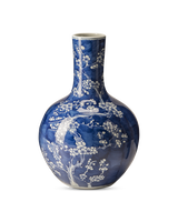 Vase Blossom blue L, Dark blue, small