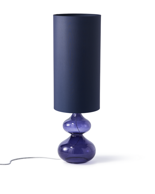 lamp base genie deep blue S, Dark blue, large