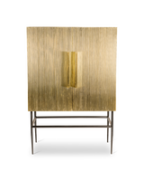 Cabinet Ribbel gold middle, Gold, small