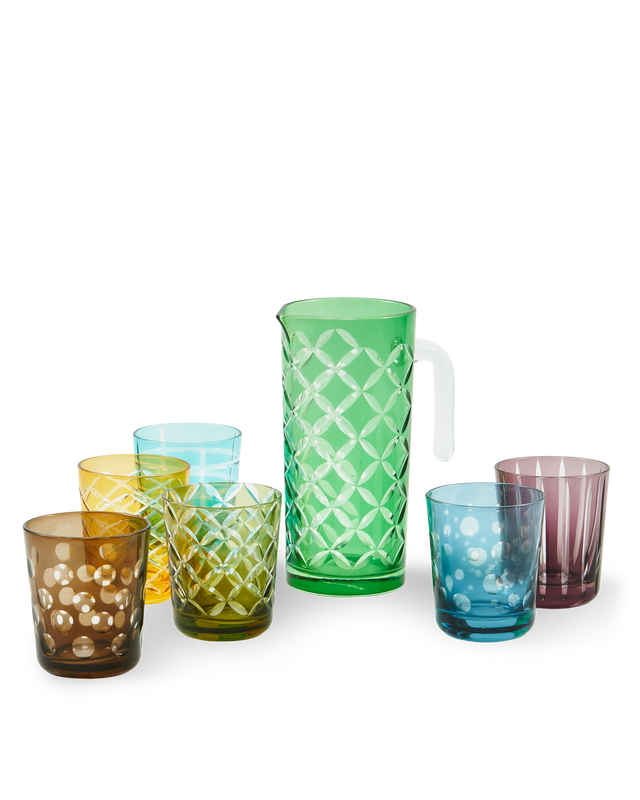 Cuttings Tumblers and Cuttings Pitcher, , large