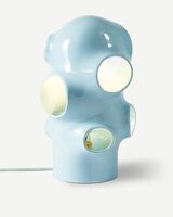 table lamp bulle beige, light blue, small