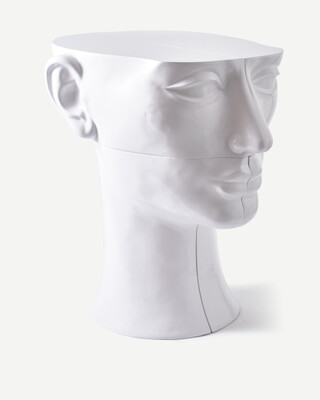 head right bottom white, White, medium