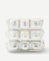 vase bubble white S, White, small