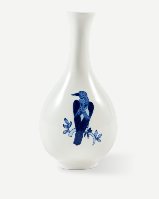 vase small bird orange, Dark blue, pdp