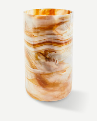 Marbled Glass Vase - L