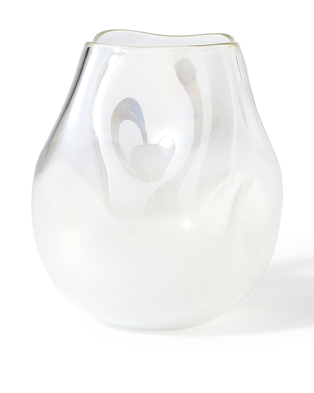 Vase collision white S, White, large