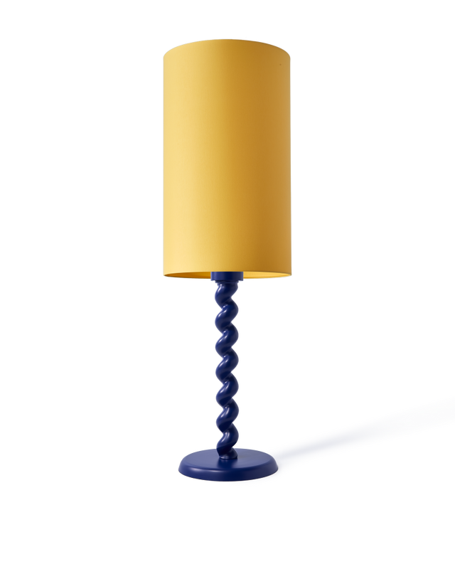 lamp base twister pink, Dark blue, large