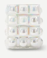 vase bubble white L, White, small