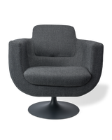 Swivel chair Kirk dark green, Light grey, small