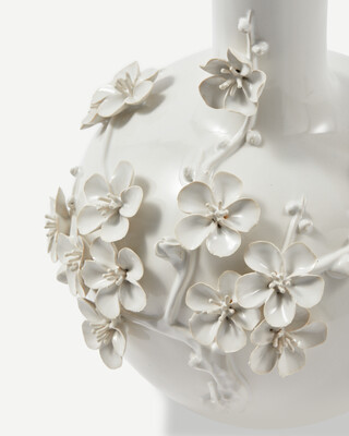 vase 3D buttercup, White, medium