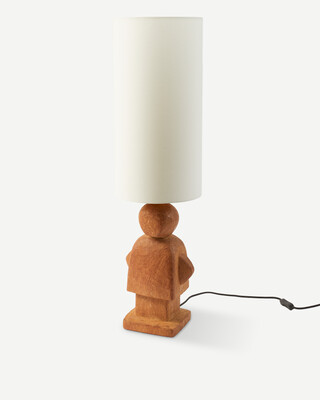 lamp shade soft canvas Ø25xH50cm red / gold, White, medium