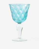 Wine glass blocks multicolour set 6, Multi-colour, small