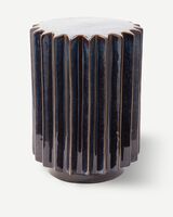 side table okra beige, Dark blue, small