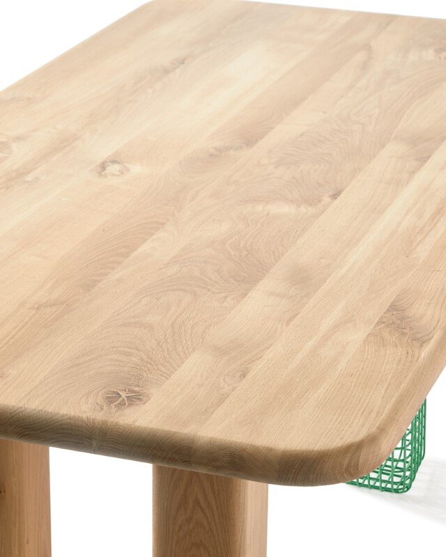 dining table Stilts rectangular natural (FSC 100% certified), Dark brown, pdp