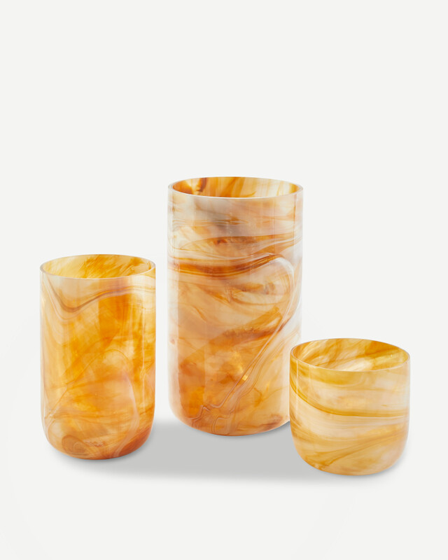 vase marbled glass beige S, Beige, pdp
