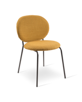 Chair Simply fabric smooth dk grey, Ochre, small