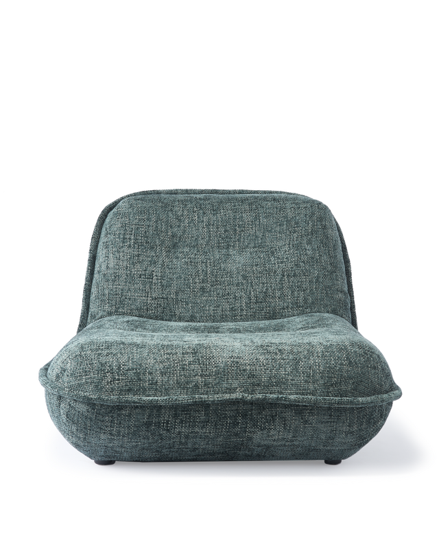 lounge chair puff green, Olive green, large