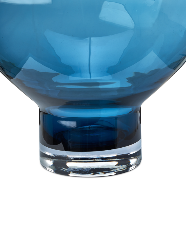 Vase Coupeball smoke, Dark blue, large