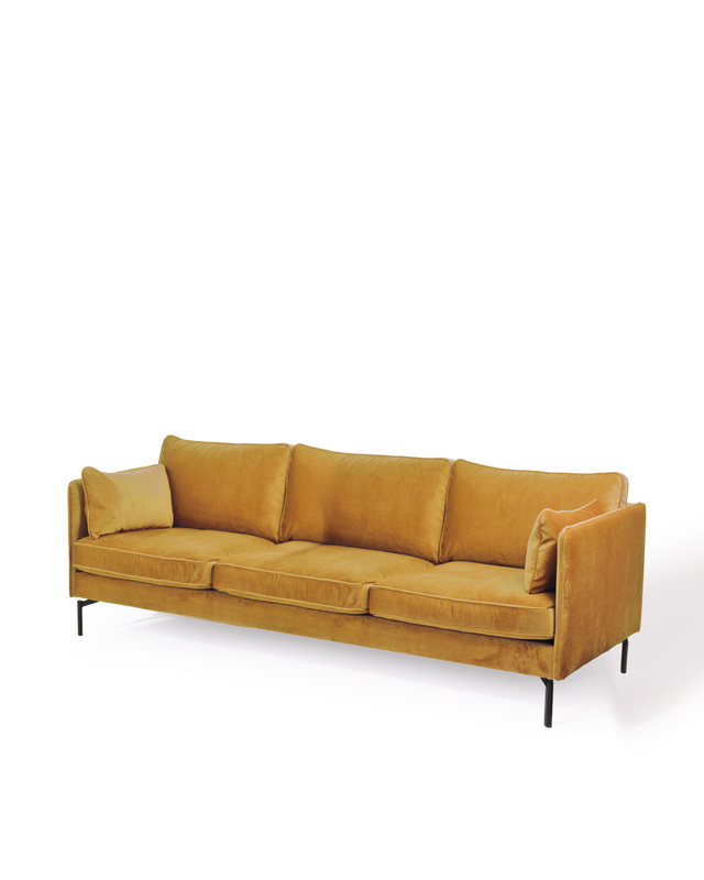 Sofa PPno.2 XL velvet rust, Gold, large