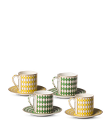Espresso set Chess set 4, Multi-colour, small