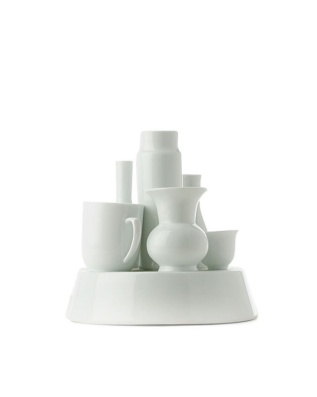 Hong kong vase, White, large