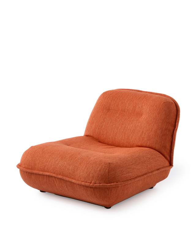 lounge chair puff mint, Orange, large