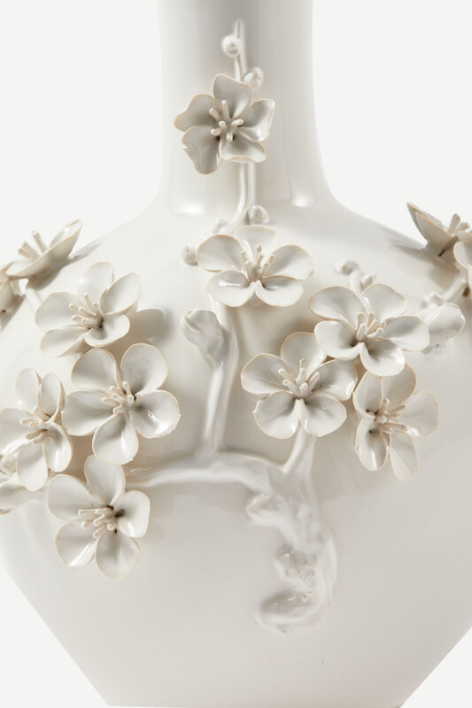 vase 3D buttercup, White, pdp