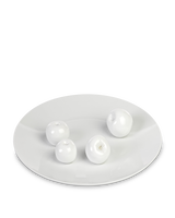 Plate with apples, White, small