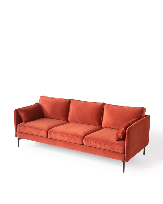 Sofa PPno.2 XL velvet rust, Rust red, large