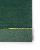 carpet outline dark green / lime 170x240, Dark green, small