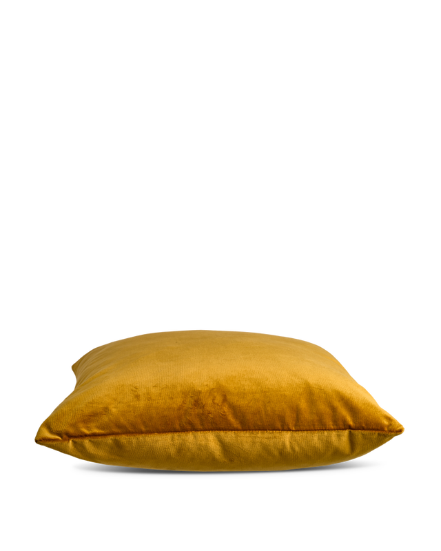 Cushion velvet nightblue 50x50, Gold, large