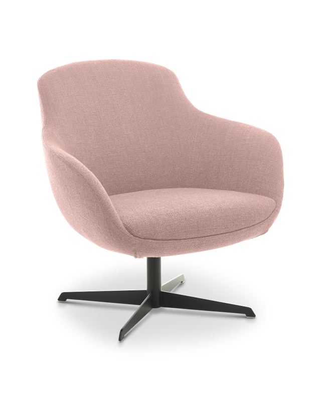 Swivel chair Spock pink, light pink, large