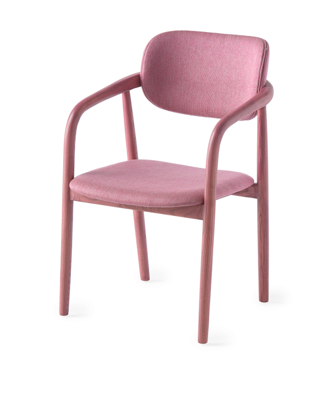 Chair Henry pink (FSC 100% certified), light pink, large