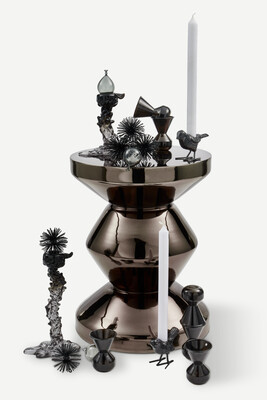 ornaments balloon dark grey set 3, Dark grey, medium