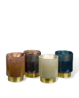 Candle holder belt different colours M set 4, Multi-colour, small