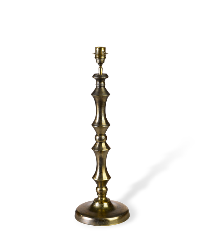 Lamp base nobby antique brass, Gold, large