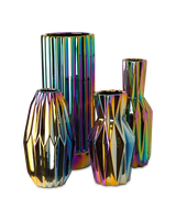 Vase Oily folds XL, Multi-colour, small