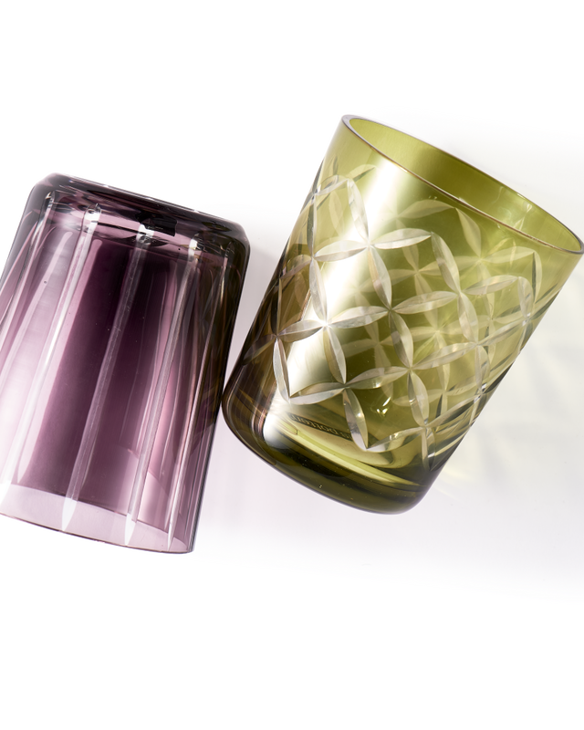 Tumbler cuttings multicolour set 6, Multi-colour, large