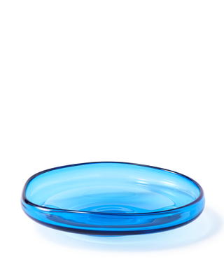 plate clear blue eye S, light blue, medium