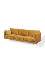 Sofa PPno.2 XL velvet brown, Gold, small