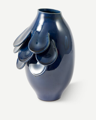 vase quillie dark blue S, Dark blue, medium