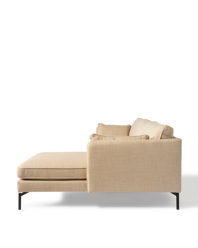 Sofa PPno.2 CL right fabric smooth dark grey, Beige, large