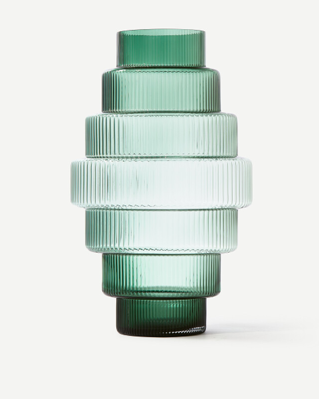 Vase Steps ochre XXL, Dark green, pdp