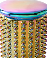 Stool Oily spikes, Multi-colour, small