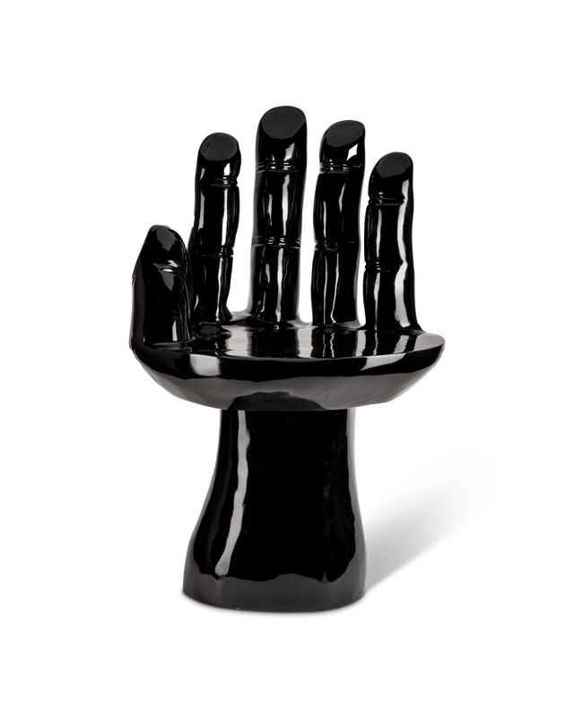 Chair black hand, Black, large