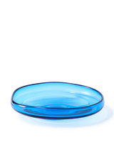 plate clear blue eye S, light blue, small