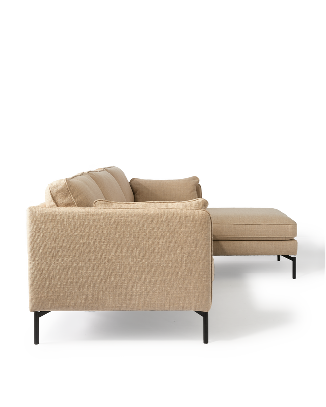 Sofa PPno.2 CL right fabric smooth beige, Beige, large