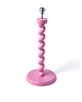 lamp base twister pink, Light pink, small