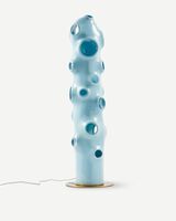 floor lamp bulle beige, light blue, small